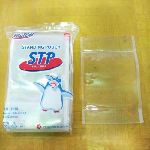 Plastik Standing Pouch 14x22 Seal Lebar STP (Isi 50 pcs)