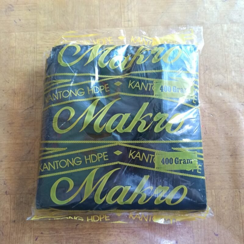 Kantong Kresek Makro Uk. 17, 24, 28 Hitam