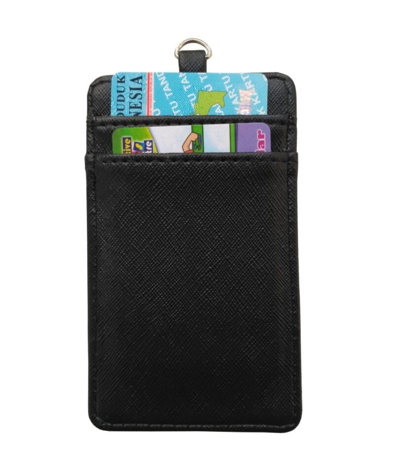 Name Tag / Tali ID Card Holder / Gantungan ID Card Kulit Sintetis - Gambar 2