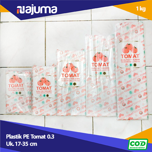 Plastik PE Tomat Uk. 17-35 cm 03 mic (1 kg)