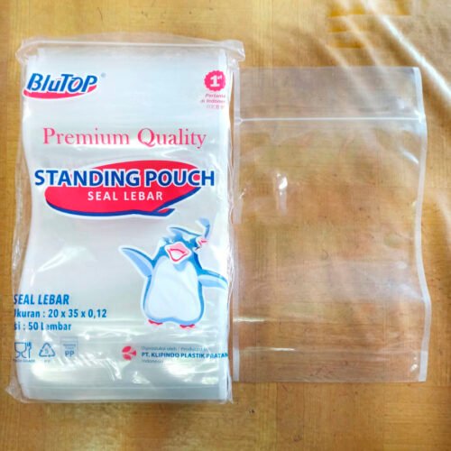Plastik Standing Pouch 20x35 Seal Lebar STP (Isi 50 pcs)