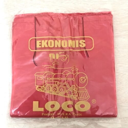 Kantong Plastik Loco Ekonomis Merah 17 (50 pcs)