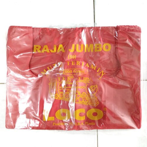 Kantong Plastik LOCO JUMBO Merah Uk 50 (1 kg)