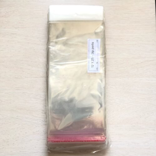 Plastik Opp Seal Lubang 12x25 (Isi 100 pcs)