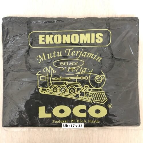 Kantong Plastik Loco Ekonomis Hitam 17 (50 pcs)
