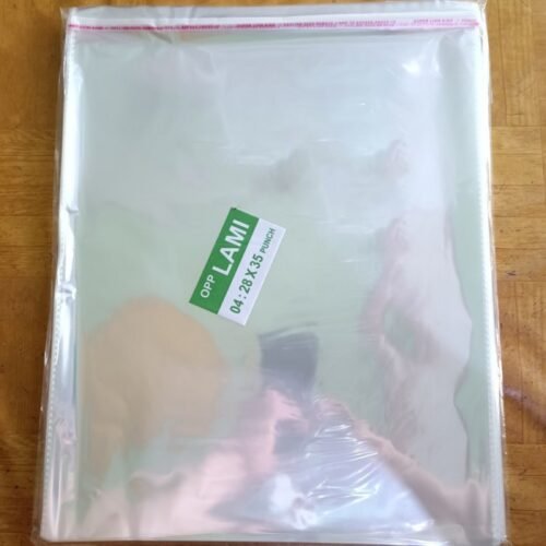 Plastik Baju OPP lem/ seal uk 28x35 (100 pcs)