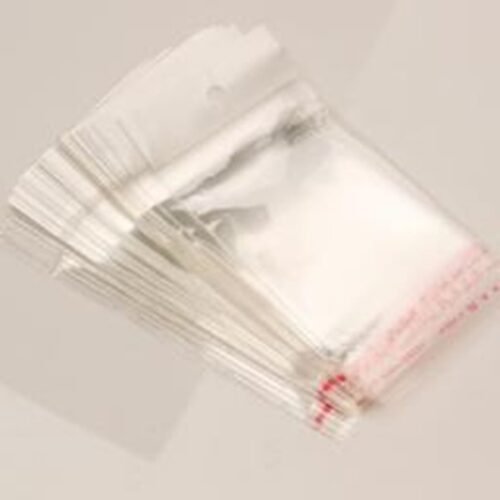 Plastik Opp Seal Lubang / Perlize Gantungan 6x16 (Isi 100 pcs)