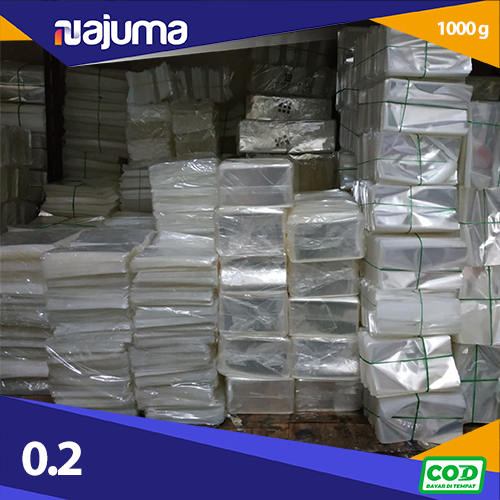 Plastik OPP Kaca Bening TIPIS 027 mic Uk Lebar 10-20 cm (isi 1kg) Plastik Aksesoris