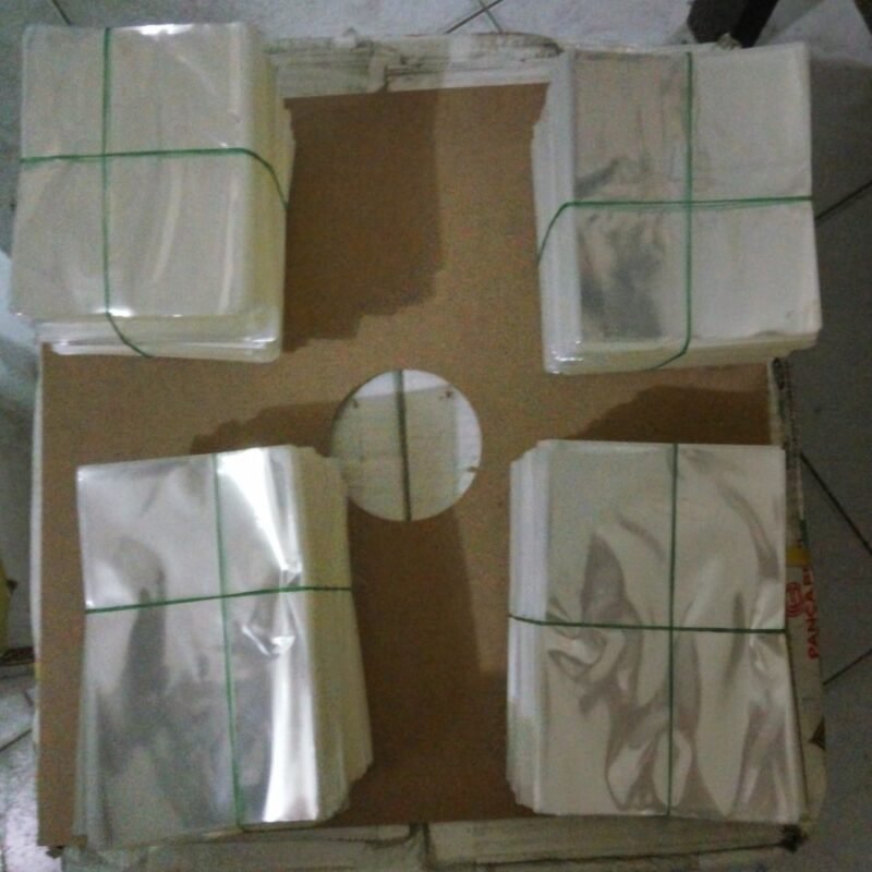Plastik OPP Kaca Bening TIPIS 027mic Uk Lebar 5-9 (Isi 1 kg) plastik aksesoris - Gambar 2
